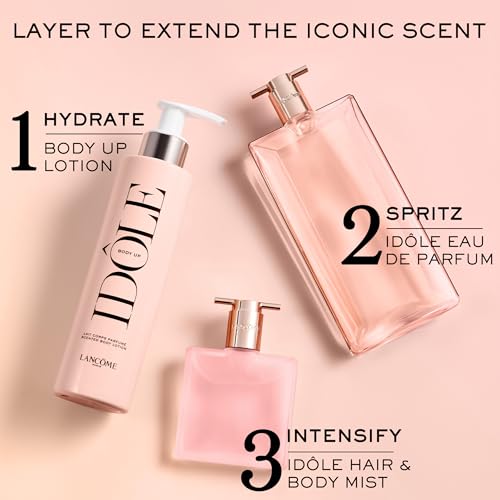 Lanc?me Id?le Body Up Scented Body Lotion - Lightweight & Hydrating with a Clean & Fresh Floral Scent - 6.7 Fl Oz