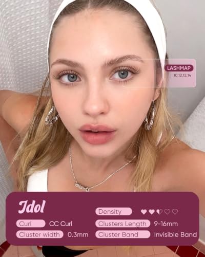 OKAYLOVE Brown Idol Eyelash Clusters Kit - 9-16mm Wispy Lashes