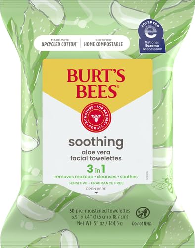 Burt's Bees Aloe Vera Face Wipes, 30 Count