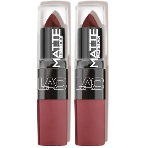 L.A. COLORS Matte Lipstick, Bewitched CML472 (Pack of 2)