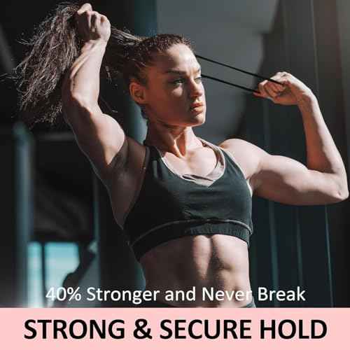 Hair Ties No Damage - Strong Stretchy SnagFree Hair Bands | Soft Nylon Thick Ponytail Holders Hair Elastics for Everyday Hairstyles | Ideal Gifts for Women Teens Girs 20pcs