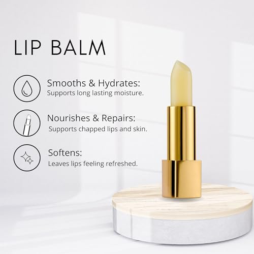 ?b ?tre belle Cosmetics Lip Protector Balm, Skin Care for Women, Long Lasting Lip Moisturizer with Shea Butter, Beeswax, Royal Jelly & Natural Oils, Make Up Essential, Travel Friendly, Clear, 4.6 mL
