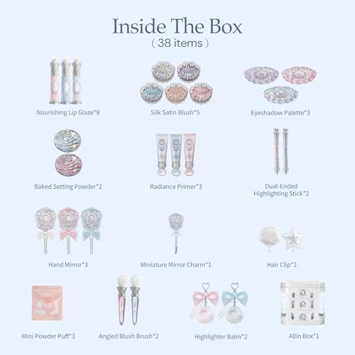 Flower Knows Shell's Jewel All-In Gift Set - Complete Makeup Kit
