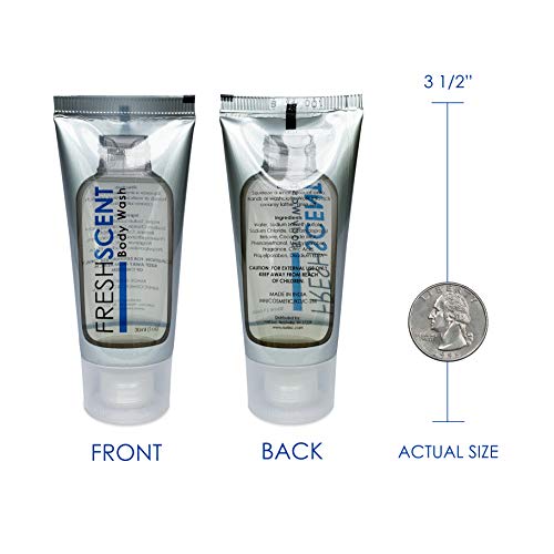 Freshscent Body Wash 1oz (200 Pack) Hotel Travel Size, Bulk Amenities and Toiletries for Hospitality