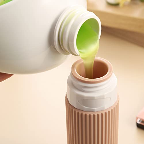 TSA Approved Travel Bottles 3oz - 4 Pack Silicone Leak Proof