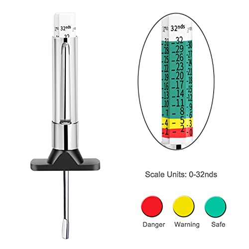 GODESON 88702 Smart Color Coded Tire Tread Depth Gauge