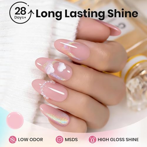 Beetles Rainbow Cat Eye Gel Nail Polish 15ml - Silver Glitter with Magnet