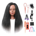 16" Mannequin Head with Real Hair - Hairdressing Practice Doll