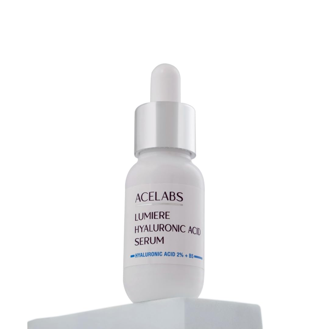 ACELABS Hyaluronic Acid Serum 2% +Vitamin B5 for Face | Hydrates,Visibly Plumps Skin| All Skin Types | With 8 types of Hyaluronic Acid for Skin Moisture and Anti Aging | Hydrating Serum 1.01oz