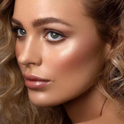 Boobeen 4-Color Blush & Highlighter Palette with Shimmer