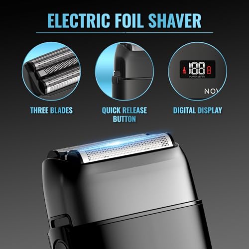 Novah Professional Cordless Hair Clippers & Trimmer Kit for Men