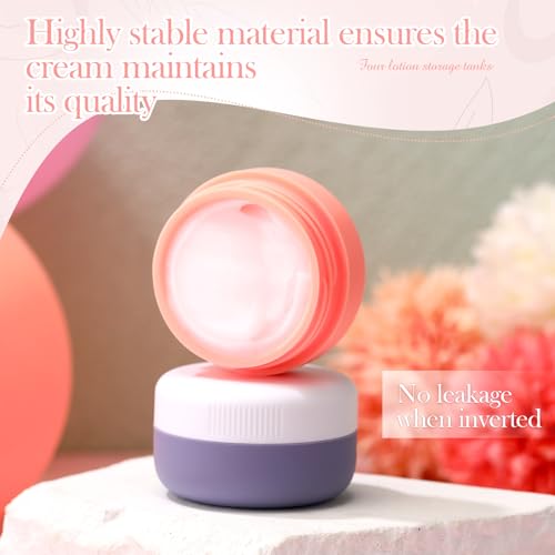 8 Pack 30ml Silicone Travel Cream Jars with Lids