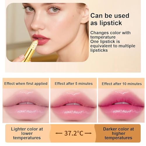 pH Color-Changing Lipstick Moisturizing Long-Lasting (2-Pack)