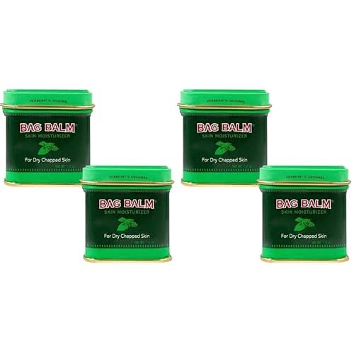 Bag Balm Vermont's Original for Dry Chapped Skin Conditions (1 Ounce Tin (4 Pack))