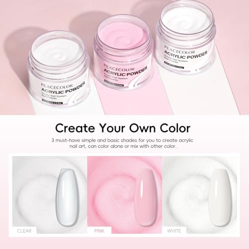 Acrylic Nail Kit for Beginners with Everything ,11 Colors Acrylic Powder Nails Kit Acrylics Set with Drill U V Light 3Pcs Gel Polish 24Pcs Glitter Powders Rhinstones Nail Art Extensions Home Gift Set