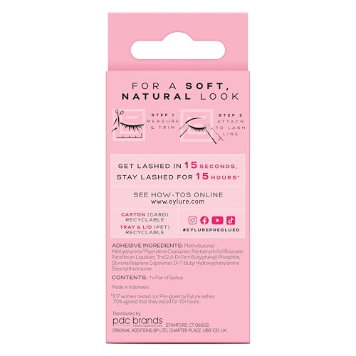 Eylure Pre-Glued False Eyelashes, Naturals No. 003