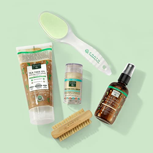 Earth Therapeutics Tea Tree Oil Cooling Foot Scrub - Exfoliating 6 fl oz