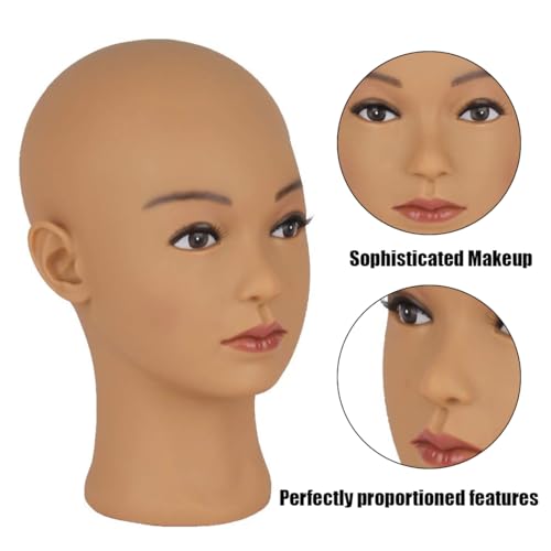 HAIRWAY Professional Bald Mannequin Head - Wig Making & Display