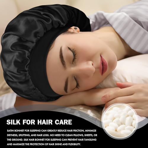 Satin Silk Bonnet for Hair Sleep Cap | Double Layer