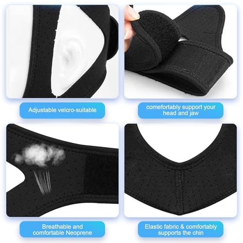Anti-Snoring Chin Strap for Men & Women – Adjustable Sleep Aid