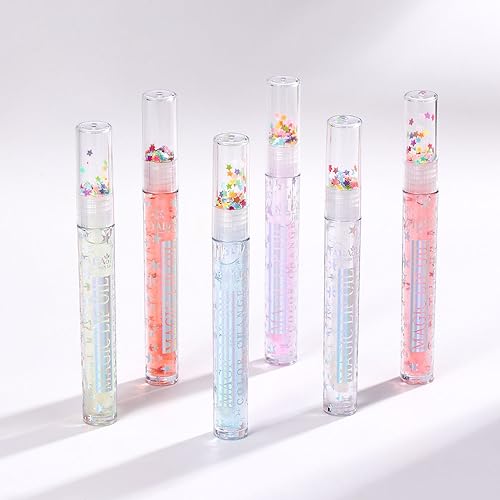 Shimmery Glitter Lip Gloss Set - 6 Colors Plumping Liquid Lipstick