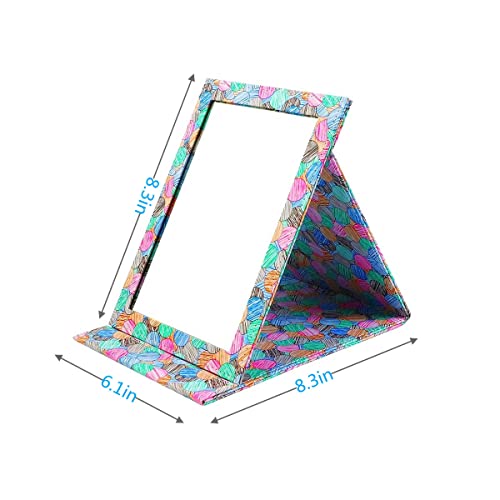 PNVXNUS Foldable Travel Mirror Multicolor - Compact Makeup & Vanity Mirror