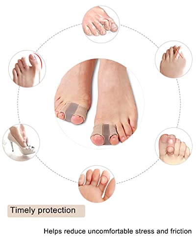 Golbylicc Gel Bunion Corrector & Toe Separators with 2 Loops (2 Pack)