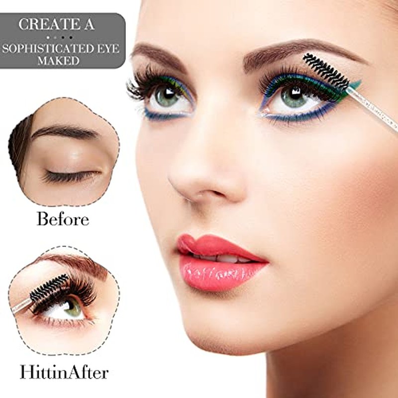 300 Pcs Disposable Mascara Wands & Eyelash Brushes