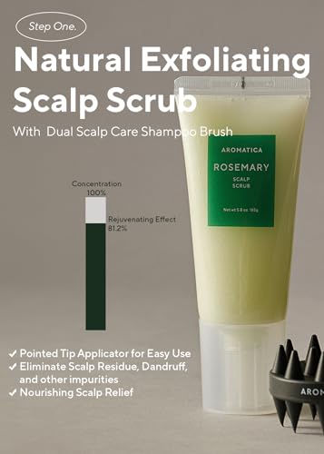 AROMATICA Rosemary Scalp Care Gift Set with Massager