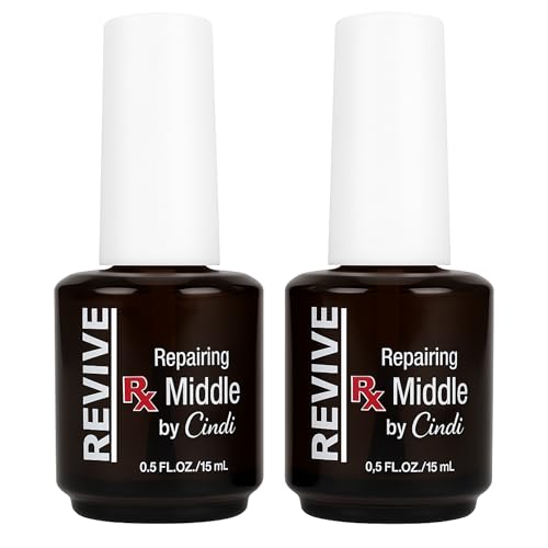 Repairing Middle Coat Duo ? 2 Pack Nail Strengthening Treatment ? Restores and Rebuilds Damaged Nails ? 7-Free, Non-Toxic, Safe for Kids and Cancer Patients