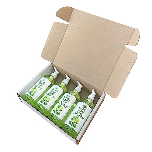 Soap House Hand Soap | Lime Essence | Made with Pure Lime Essential Oil | Pack of 4 units (16.9 Fl Oz x 4)