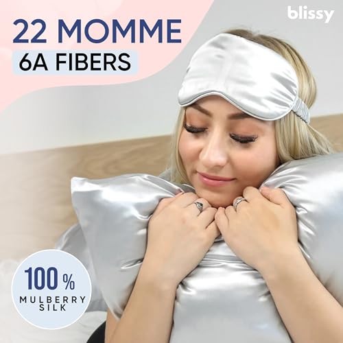 Blissy 22 Momme Mulberry Silk Pillowcase - Hair & Skin Care