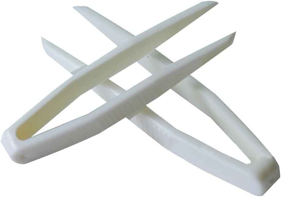 50 Pcs White Mini Plastic Tweezers Contact Lens Clip Beauty Tweezers Makeup Tool Hair Removal for Double Eyelid, Ideal for Picking and Placing Beads Craft supplies