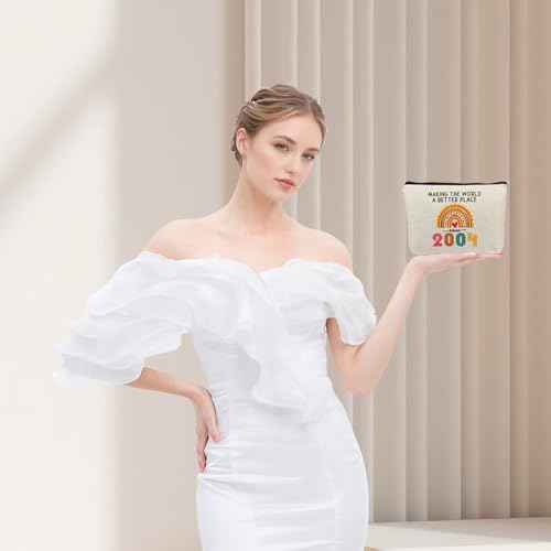 ancpeany 21st Birthday Gifts for Her Makeup Bag, 2004 Happy 21st Birthday Decorations for Women Her, 21 Year Old Birthday Gifts Ideas for Daughter, Sister, Female, Teenage Girls, Cosmetic Travel Pouch