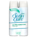 Gillette Venus Satin Care Ultra Sensitive Shave Gel for Women, 2-Pack