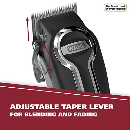 Wahl USA Elite Pro High-Performance Corded Home Haircut & Grooming Kit for Men ? Electric Hair Clipper ? Model 79602M