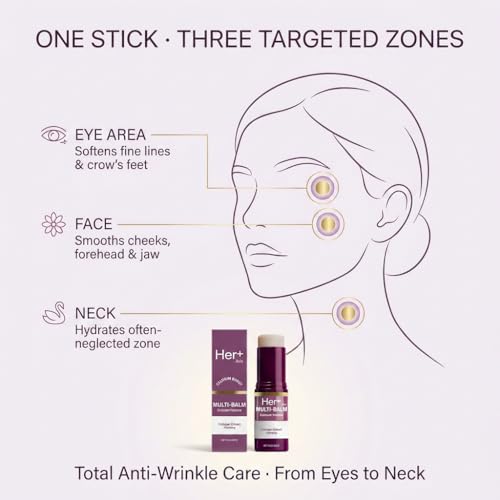 Her+ Anti-Wrinkle Calcium Balm Stick | Eye & Face Moisturizer