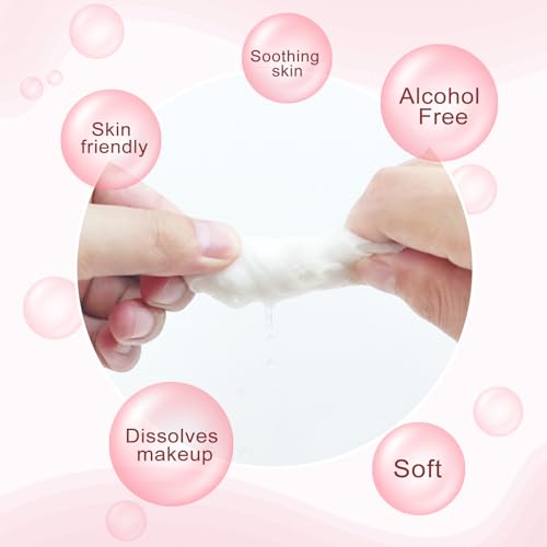 SLequipo 50 pcs Individually Wrapped Makeup Remover Wipes Bulk Single Makeup Remover Cloth Travel Towelette Makeup Remover Cloth for Face (PINK)