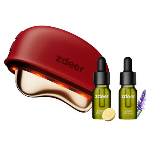 ZDEER GS5 Electric Gua Sha Facial Massager with Red Light & Heat