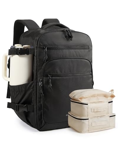BAGSMART 17.3 inch Travel Backpack with Laptop Compartment & Shoe Bag