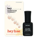 Heyhae Essentials Bundle - Semi Cured Gel Nail Strips (Hey, Sleepover Tonight?) + Top Gel [2 Pack]