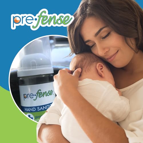 Prefense Alcohol-Free Foaming Hand Sanitizer 8 oz with 640 Pumps - Lemongrass Scent, Travel Size