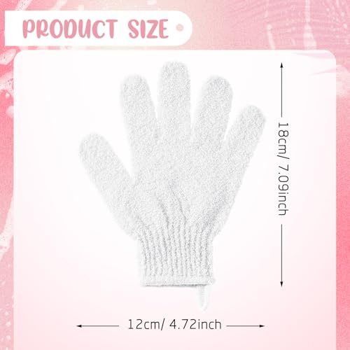 Didaey 104 Pcs Exfoliating Shower Gloves Bulk with Hanging Loop