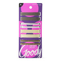 Goody Stay Tight Hair Barrettes - 8 Pack Metallic Clips