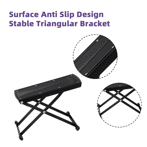 NOVAL Pedicure Supplies Foot Rest 6 Heights Adjustable Sturdy Manicure Foot Rest for Foot Spa Salon and Pedicure at Home.