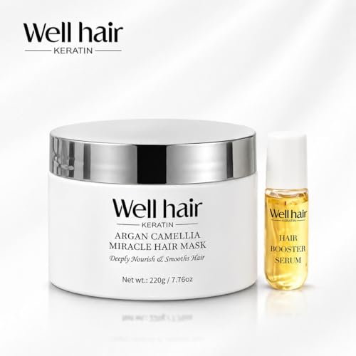 Keratin Argan Camellia Hair Mask & Serum Set