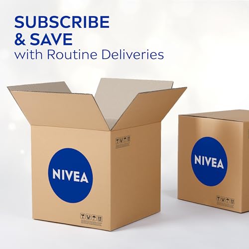 NIVEA Sensitive and Radiant Face and Body Cream for Dry, Sensitive Skin, Vegan Body and Face Moisturizer with Shea Butter and Aloe Vera, 6.8 Oz Tube