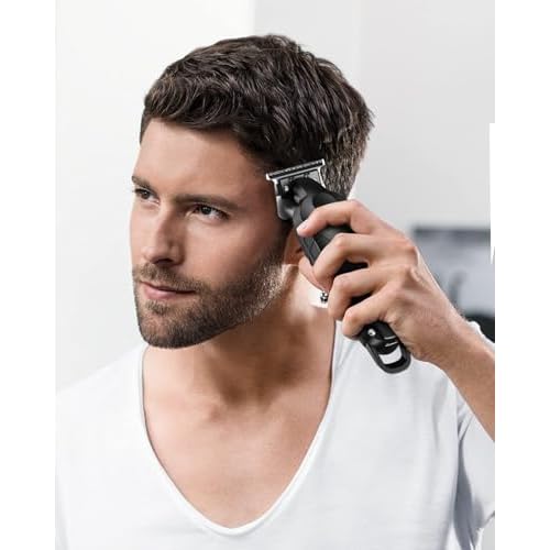 Professional Hair/Beard Trimmer for Men, USB-C Rechargeable Hair Trimmer for Men with Stainless Steel Blades, Zero Gapped Hair Clippers for Barber, Cordless Rechargeable Hair Clippers
