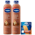 Vaseline Cocoa Radiant Spray 2-Pack + Lip Balm Set