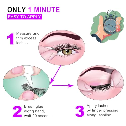 Miss Kiss 3D Mink Lashes 12MM Reusable False Eyelashes